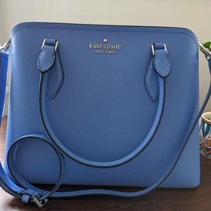 NWT Kate Spade Large Darcy Satchel cornflower blue